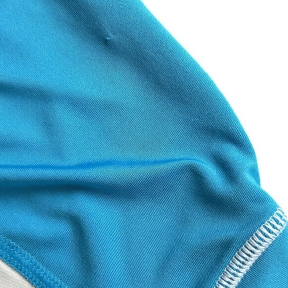 Lands End White Teal SS Rashguard Hammerhead Sharks Ocean Swim Size XL (14/16) - Picture 5 of 6